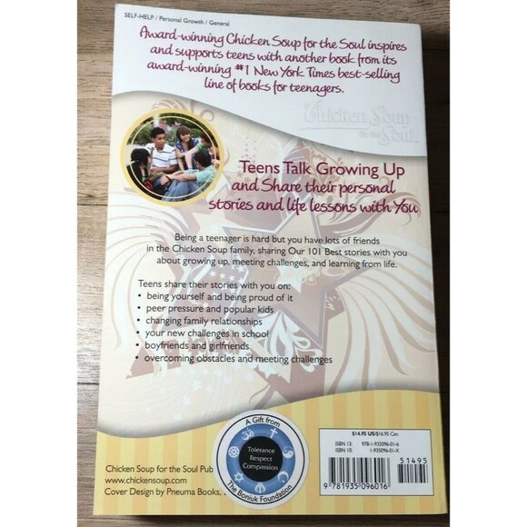 Chicken Soup for the Soul Teens Talk Growing Up Stories about Growing Up Book - Picture 2 of 5